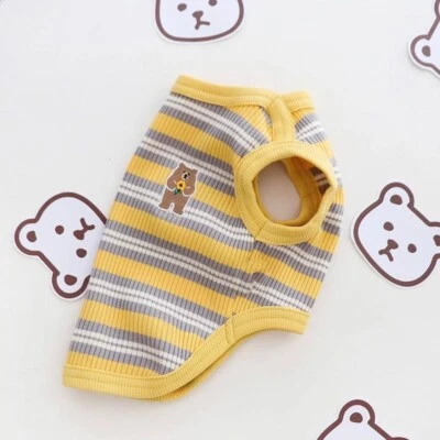 Ropa para mascotas para perros pequeños Chihuahua Chaleco Ropa para gatos Cachorro Camiseta a rayas Foto 1 de 4