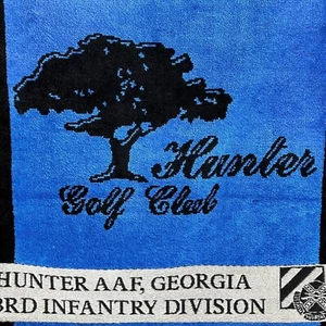Taylors Creek Course Hunter Golf Club Georgia 3rd Infantry Div AAF Army Towel - Picture 1 of 19