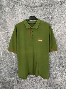 Mens Vintage Jaguar Racing Polo Shirt Size XL