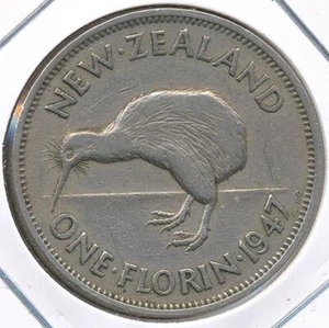 Nueva Zelanda 1947 Florín Jorge VI - Muy fino - Imagen 1 de 3