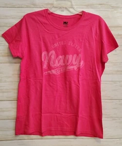 Damen-T-Shirt United States Navy Sister Hot Pink Large USN neu - Bild 1 von 3