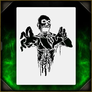 Zombie Torso 3 - Airbrush Stencil Template Airsick Zombies - Picture 1 of 1
