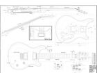 PRS  - electric  GUITAR PLANS  - Full scale   detailed  actual size