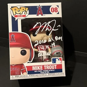 Mike Trout Signed Autographed Anaheim Ángels W/Inscriptions Funko Pop PSA/DNA - Picture 1 of 6