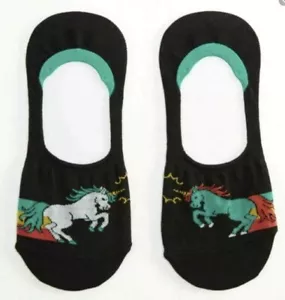 Sock It To Me No Show Socks Unicorn Adult Unisex Our Powers Combined Size S & M - Picture 1 of 5
