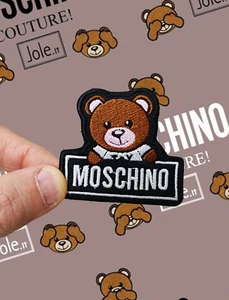 Patch ricamata Moschino Embroidery toppa orsetto abbigliamento - Bild 1 von 2