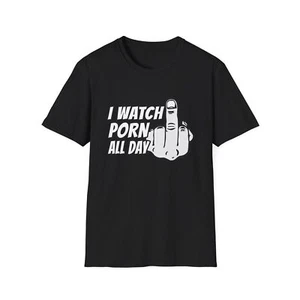 Camiseta divertida porno I Love camiseta adicción al porno mordaza regalo - Imagen 1 de 10