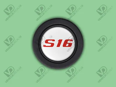 Peugeot S16 - White - Steering Wheel Horn Push Button 60mm  106 205 306 Rfy • 23.36€