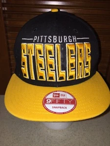 CHAPEAU SNAPBACK OFFICIEL PITTSBURGH STEELERS NFL NEW ERA 9FIFTY OSFM - Photo 1/8