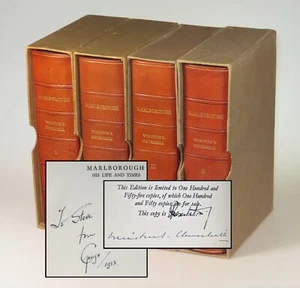 Winston S. Churchill - Marlborough: His Life and Times, signed limited first ed. - Picture 1 of 14