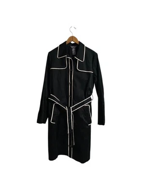 Gabardina negra vintage George ME de Mark Eisen talla M Foto 1 de 4