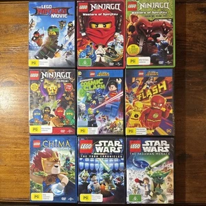 Lego Dvd  Bundle X10 Chima The Flash Cosmic Clash Star Wars Ninjago - Picture 1 of 15