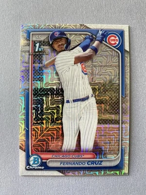 2024 Bowman Chrome Rookie RC Mojo Refractor Fernando Cruz - Image 1 of 2