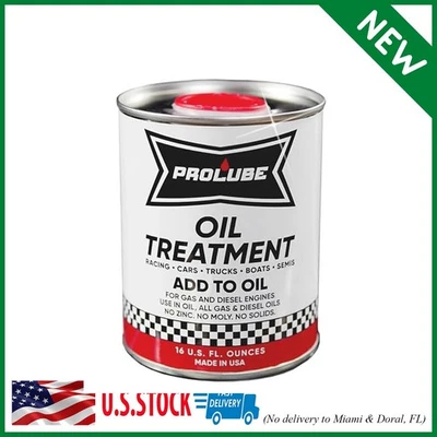 Prolube Oil Treatment - Engine Oil Additive for Gas & Diesel Engines - Reduces W — 第 1/4 张图片