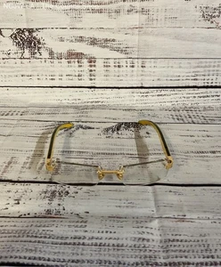 Stefano Ricci Yellow Eyeglasses Frames Only Ascent G170 Wood Z26 Germany - Picture 1 of 6