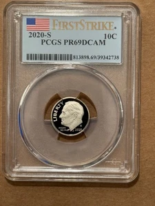 2020-S Roosevelt Dime PCGS PR69DCAM First Strike - Picture 1 of 2