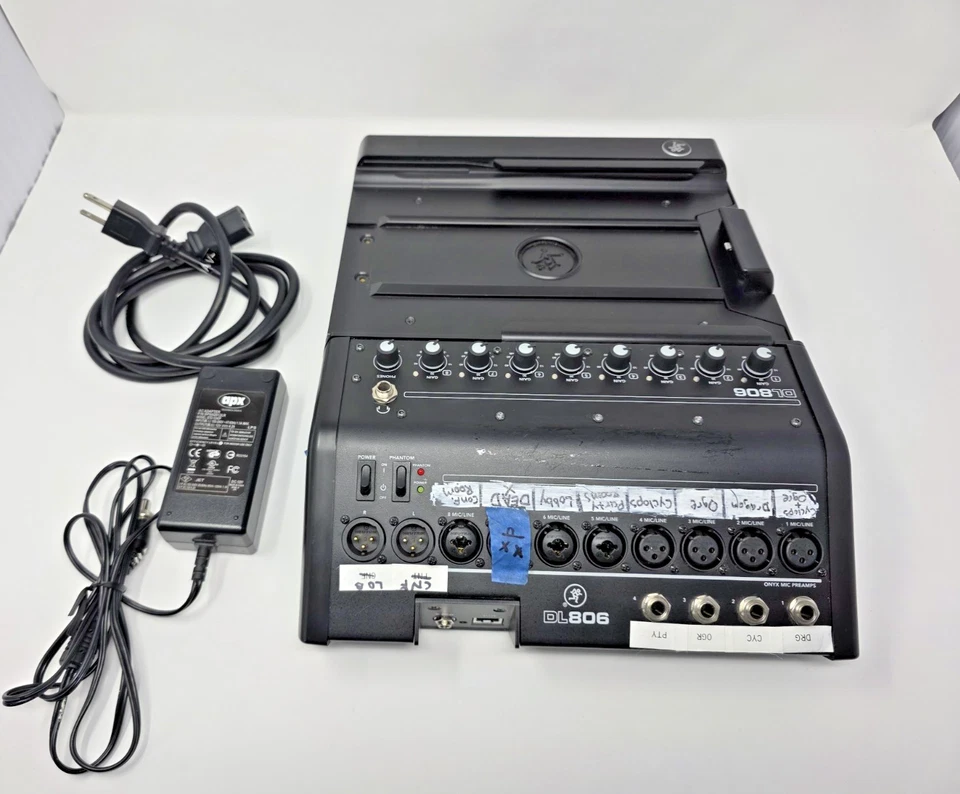 Mackie DL806 Digital Mixer Tested Working Writing/Tape Present Power Supply READ - Image 1 of 4