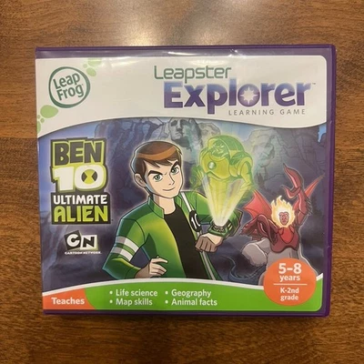 LeapFrog Leapster Explorer Learning Game: Ben 10 Ultimate Alien! Ships Free  - Image 1 of 3