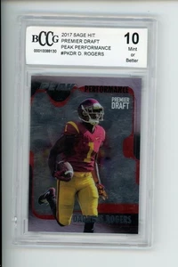 2017 Sage Hit Premier Draft Peak Performace #PKDR Darreus Rogers BCCG 10 - Picture 1 of 1