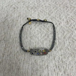 Pulsera de chakra martillado con cuentas de karma y suerte - Imagen 1 de 2