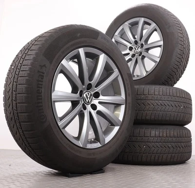 Winterräder 18 Zoll VW Touareg CR Original Alu-Felgen Winterreifen 255/60R18 RDK - Bild 1 von 4