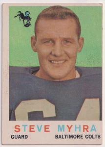 1959 Topps #43 Steve Myhra Baltimore Colts - Bild 1 von 2