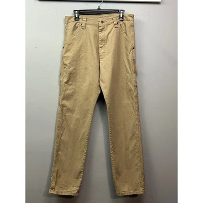 Wrangler Carpenter Pants Khaki Beige Canvas Workwear Utility Mens 32x34 - Image 1 of 4
