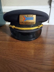 Amtrak Trainman Conductors Hat Cap Blue - Picture 1 of 15