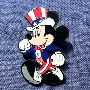 Uncle Sam Mickey Mouse Marching Patriot Disney Pin 13096 DLR Pin Trading 2002 - Picture 1 of 5