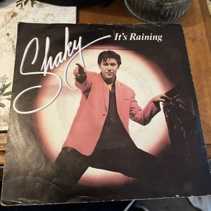 SHAKIN' STEVENS It's Raining 1981 UK 7" vinyl single original 45 record - Picture 1 of 2
