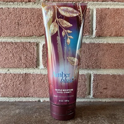 1 Crema Corporal Triple Humedad Rubor Ámbar Bath & Body Works 8 OZ ¡NUEVA! - Imagen 1 de 2