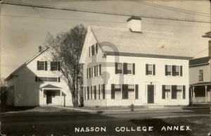 RPPC Springvale,ME Gym and Annex Nasson College Real Photo York County Maine - Picture 1 of 5