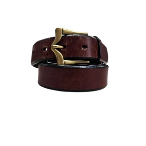 Ariat brauner Ledergürtel Damen Gr. 32/80 Western Handarbeit Messingschnalle - Bild 1 von 11