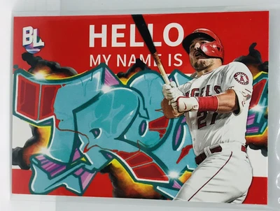 2023 Topps Big League - Roll Call Wildstyle Edition Mike Trout #RC-2 - Image 1 of 2