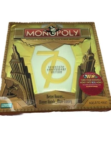 Monopoly Edición 70 Aniversario Metal Lata Juego de Mesa Parker Brothers 2005 - Imagen 1 de 5