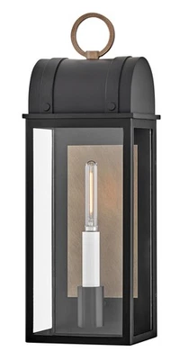 Hinkley Lighting 10660 Campbell 16" Tall Outdoor Wall Sconce - Black - Image 1 of 4