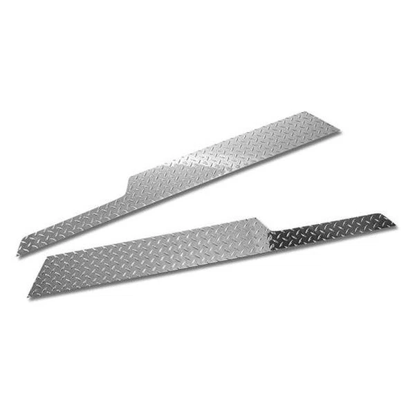 For Jeep Wrangler 97-06 Warrior 909 Diamond Plate Side Plates w Front Cut Out - Image 1 of 1