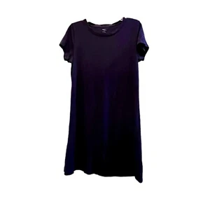 Daily Ritual Women's Dress Medium Blue T-shirt Anthropologie Slub Knit - Picture 1 of 8
