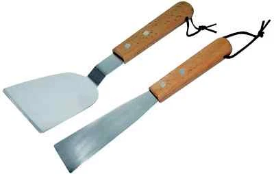 KINGFISHER 2 Stück Hochwertiges BBQ Werkzeug Set Utensil Edelstahl Barbecue Kochen Grill