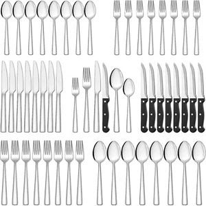 Essbesteck Besteckset Edelstahl 36-teilig 6 Personen Messer Gabel Löffel B114 - Bild 1 von 7