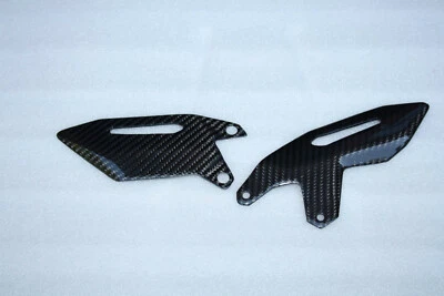 Placas de talón Kawasaki H2 H2R carbono brillante Foto 1 de 2