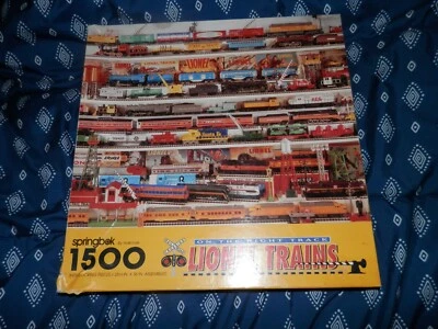Springbok On The Right Track Lionel Trains 1500 Piece Jigsaw 1994 - Image 1 of 3