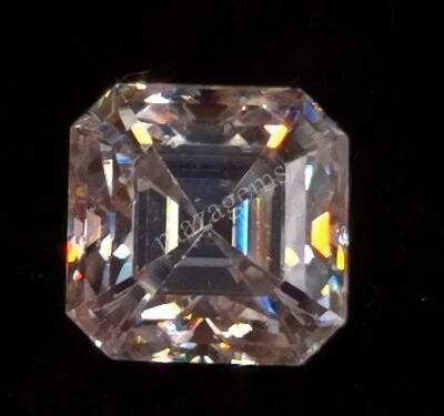 White Diamond 3 Ct Certified  Lab-Grown ASSCHER CUT CVD Loose VVS1 Gemstone 5MTF - Image 1 of 4