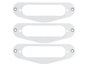 NEW 3 Mounting ring single PU - blancs- plat - pour tele, strat etc - Bild 1 von 3