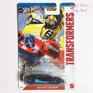 Mattel Hot Wheels 2024 Transformers #4 Bugatti Veyron *New Sealed* GDG83 - Picture 1 of 1