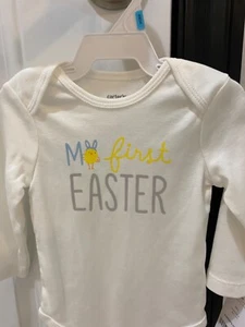 Carter’s Baby My First Easter Bodysuit-6 Mos-NWT-Retail $14 - Free Ship! - Picture 1 of 8