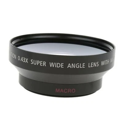62mm 0.43x Wide Angle Lens with Macro for Canon Nikon  Digital Cameras - Image 1 of 4