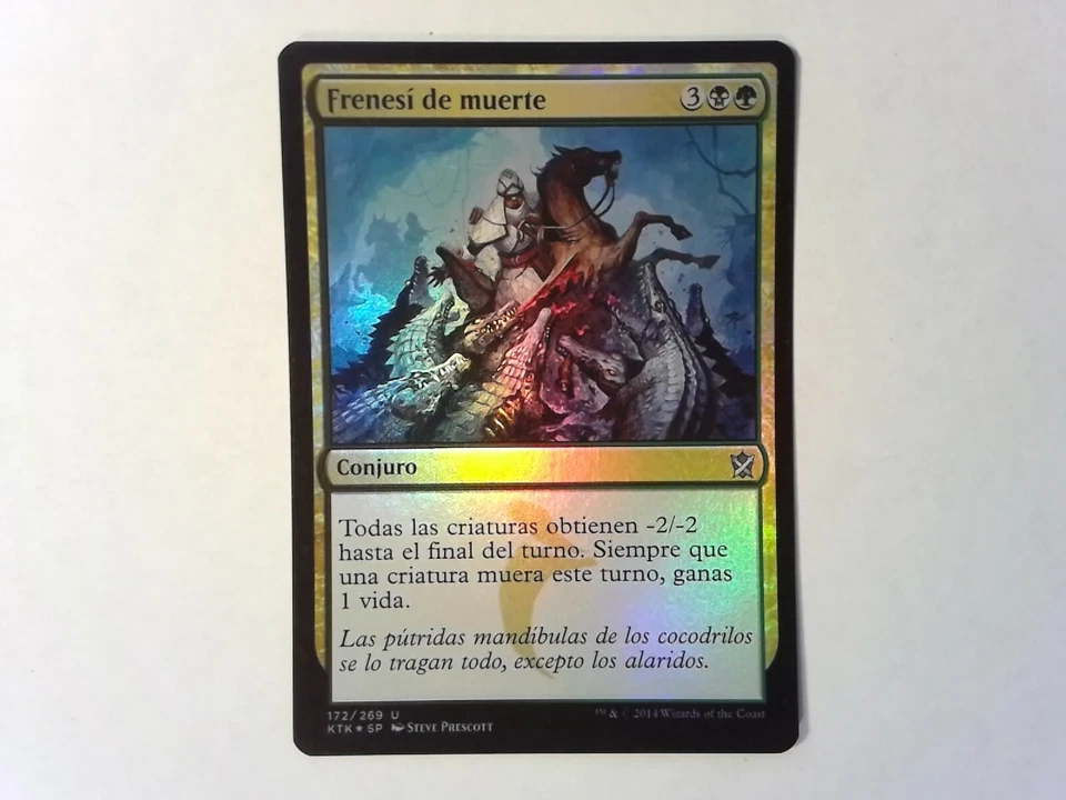 Foil Spanish Death Frenzy Frenesi de muerte - Magic the Gathering Mtg multi - Image 1 of 1