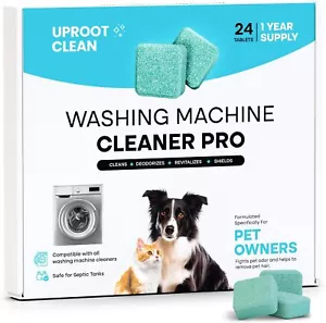 Uproot Clean Washing Machine Cleaner Tablets - 24 Pack for a 12 Month Supply - Picture 1 of 4