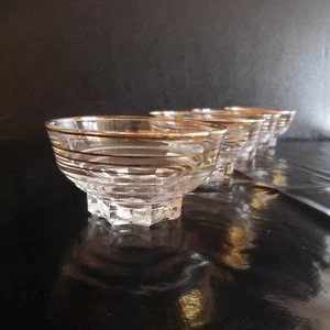 4 coupes champagne Art Déco 1930 Verrerie de la Chapelle St Mesmin France N3140 - Picture 1 of 12